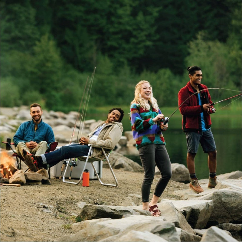 1-Piece Heavy-Duty Spincast Fishing Rod and Reel Combo with All-Metal Construction, Quick-Action Tip, Changeable Left/Right-Hand Retrieve - Large Heavy-Power Fast Action Rod for Saltwater, Freshwater, Bass, Pike, Trout, Salmo