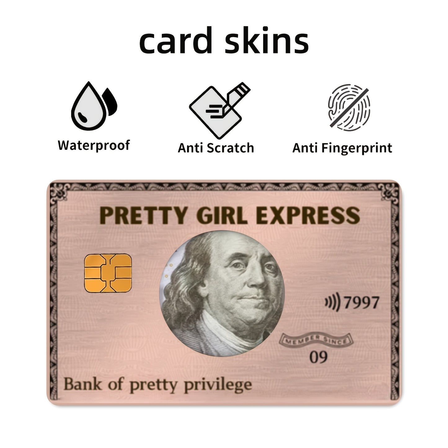 1 Set of 4 Thickened Frosted Artistic Fun Creative Illustration Credit Card Stickers, Suitable for Credit Cards, Bank Cards, Debit Cards, Bus Cards, Removable Self-Adhesive Decorative Card Stickers, Scratch-Resistant,, Decora