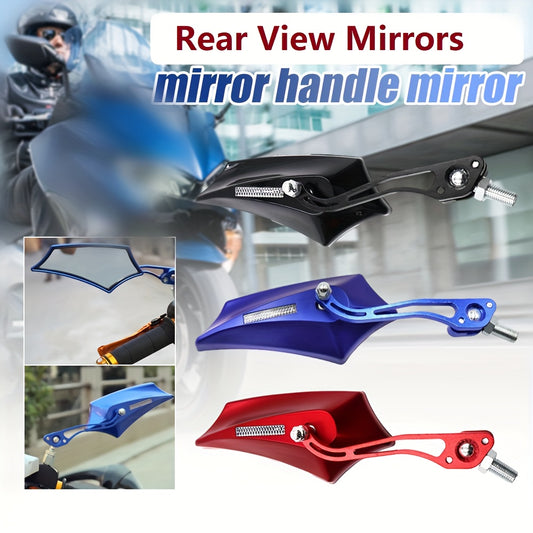 1 Pair Clear Rearview Mirror, Riding Upgrade And Renovation Accessories, A Variety Of Rich Colors to Choose From, High-quality Rearview Mirror, Reflective Mirror, Pentagonal Rearview Mirror