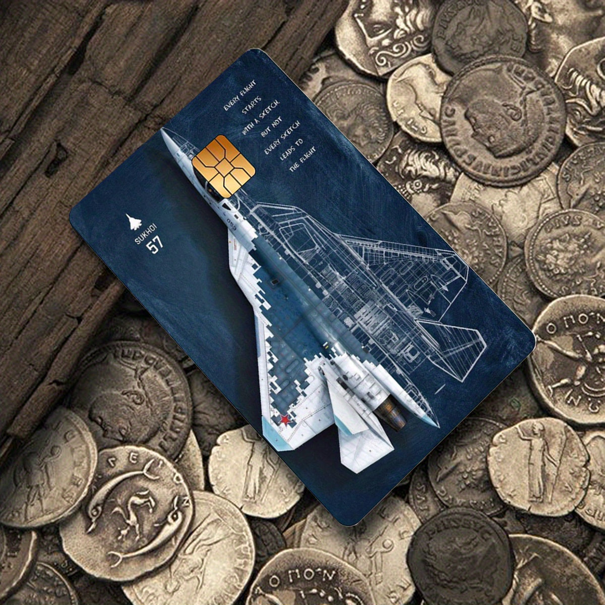 1 Set of 4 Exquisite Pattern Stickers, Fighter Jets, F22, Party Gifts, Suitable for EBT, Transportation, Keys, Credit Cards, Debit Cards, Bank Card Protection, Matte Texture, Digital Printing, Suitable for Small Credit Card P