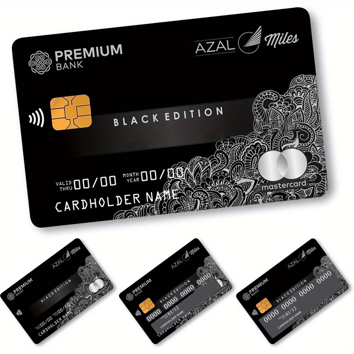 1 set of 4 thickened frosted credit card stickers for men and women, suitable for credit cards, bank cards, debit cards, bus cards, removable self-adhesive decorative card stickers, scratch-proof, stain-proof, good quality, c