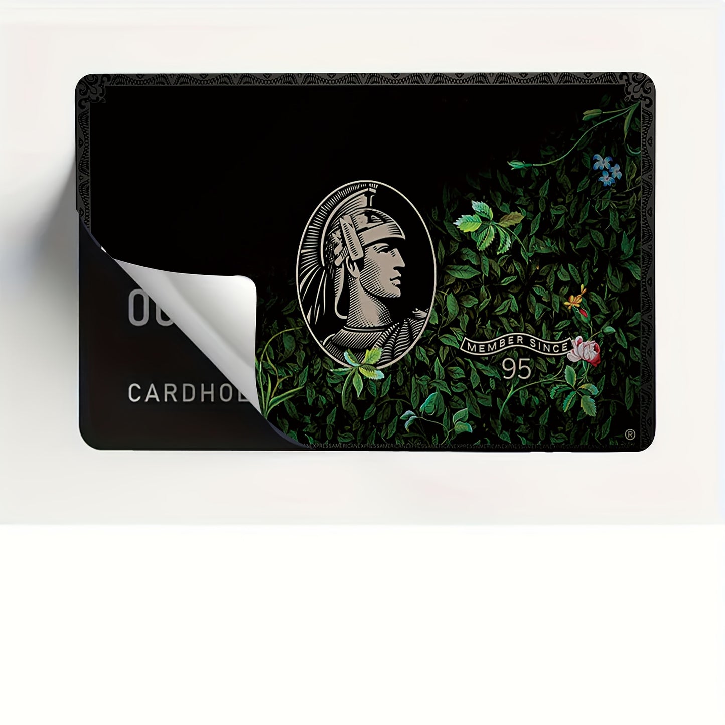 1 set of 2 "Art and Fashion Fusion" creative pattern credit card stickers, anti-fingerprint and scratch-resistant, ultra-thin, suitable for debit cards, transit cards, and credit cards