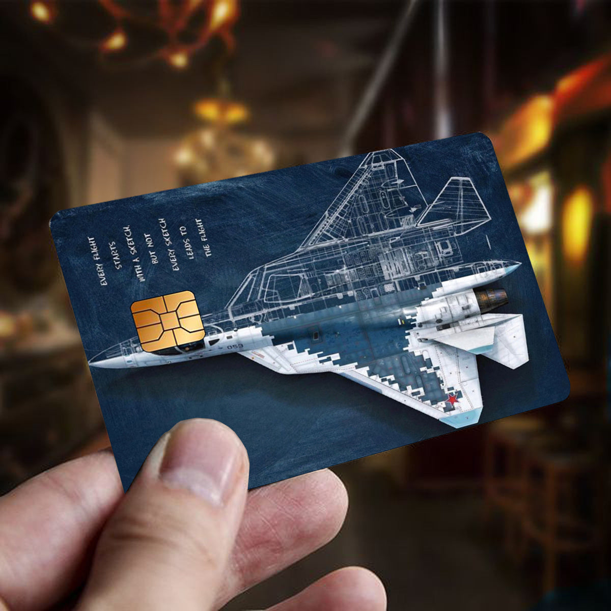 1 Set of 4 Exquisite Pattern Stickers, Fighter Jets, F22, Party Gifts, Suitable for EBT, Transportation, Keys, Credit Cards, Debit Cards, Bank Card Protection, Matte Texture, Digital Printing, Suitable for Small Credit Card P