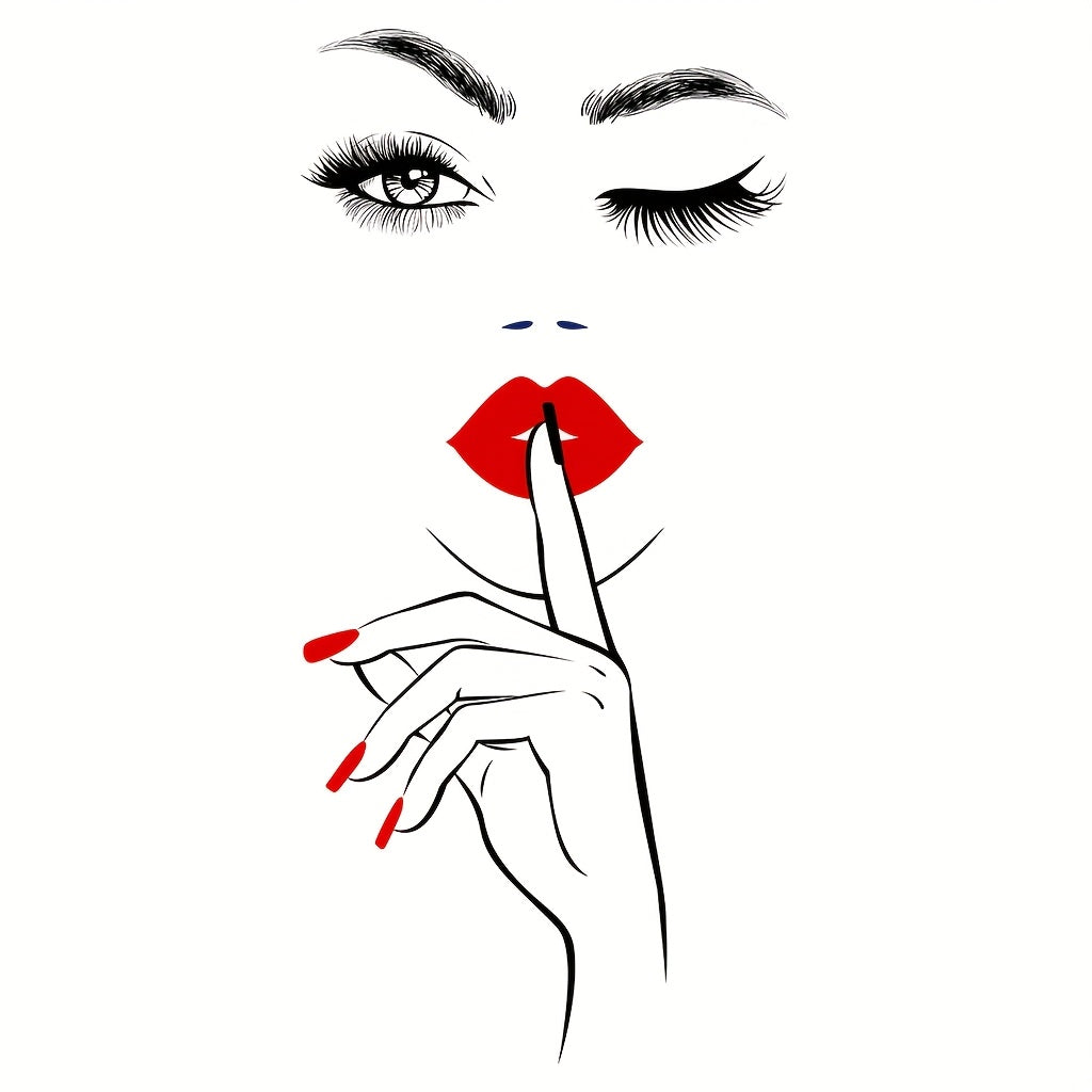 1 elegant Women's wall sticker, suitable for background wall decoration in living rooms, bedrooms, home decoration, cabinet decoration, etc