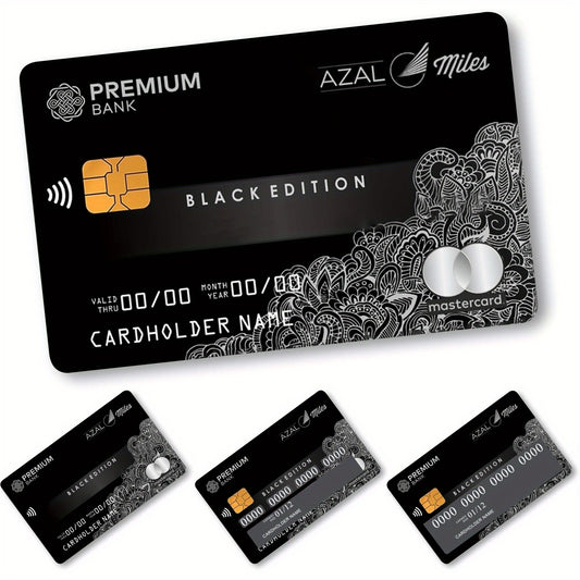 1 set of 4 thickened frosted credit card stickers for men and women, suitable for credit cards, bank cards, debit cards, bus cards, removable self-adhesive decorative card stickers, scratch-proof, stain-proof, good quality, c