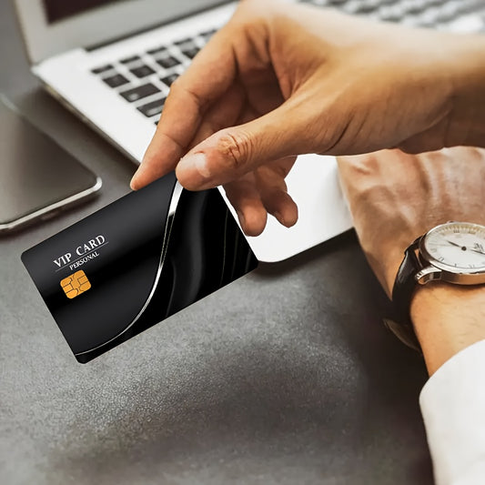 "2pcs Unique VIP Card"Credit Card Sticker used for EBT, transportation, keys, credit cards, debit cards, card skins, protect bank cards, no bubbles, High Quality, suitable for small chip cards