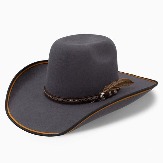 1 Unisex Western Style Wool Felt Cowboy Hat - Wide Brim Sun Protection, Solid Color (Black/Dark Brown/Tan) with Decorative Ribbon Band, All-Season Comfort for Casual & Formal Events, Durable Felt Construction, Versatile for M