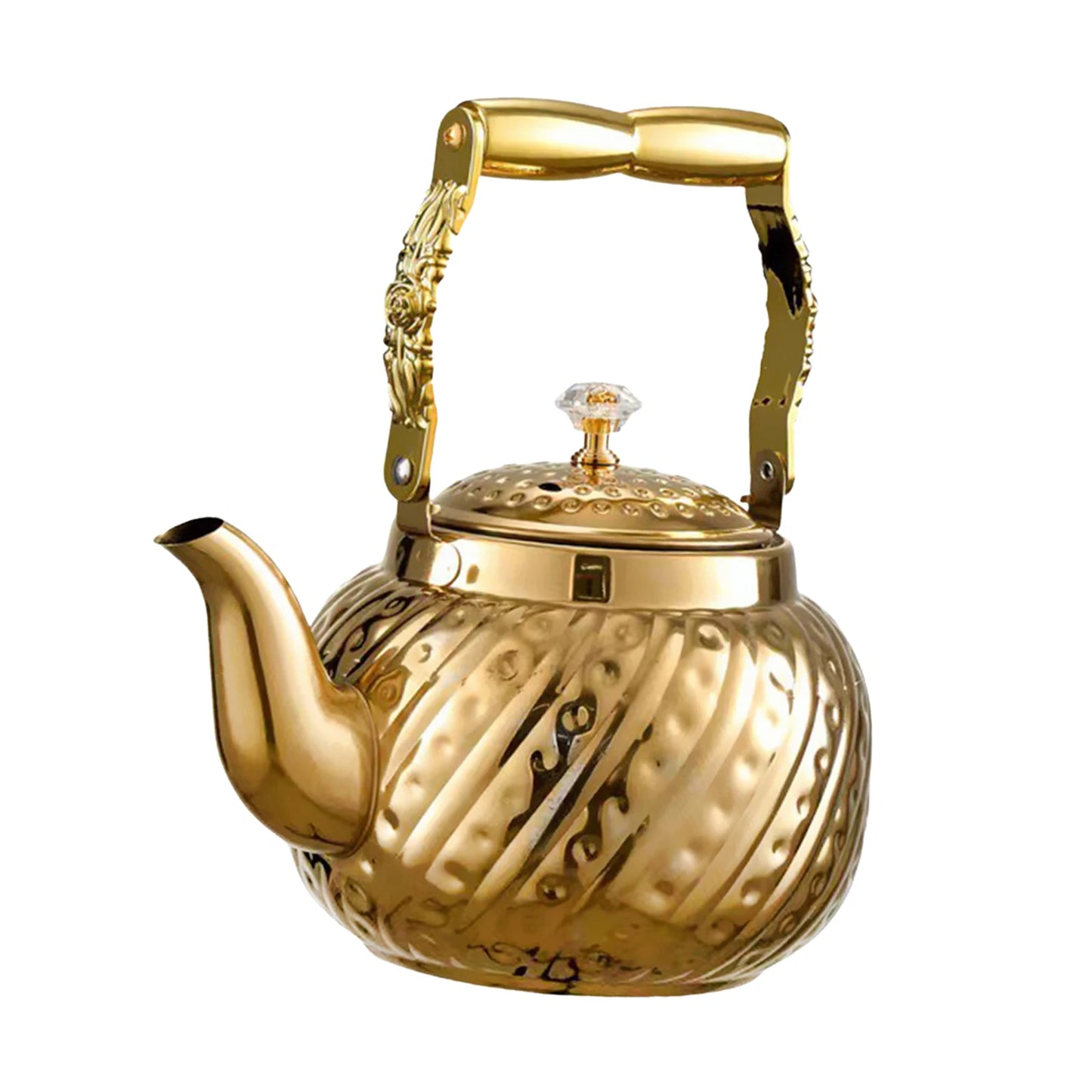 1 L Stainless Steel Teapot Small Water Kettle Portable Water Boiler with Infuser for Restaurant Kitchen Camping Hotel Home