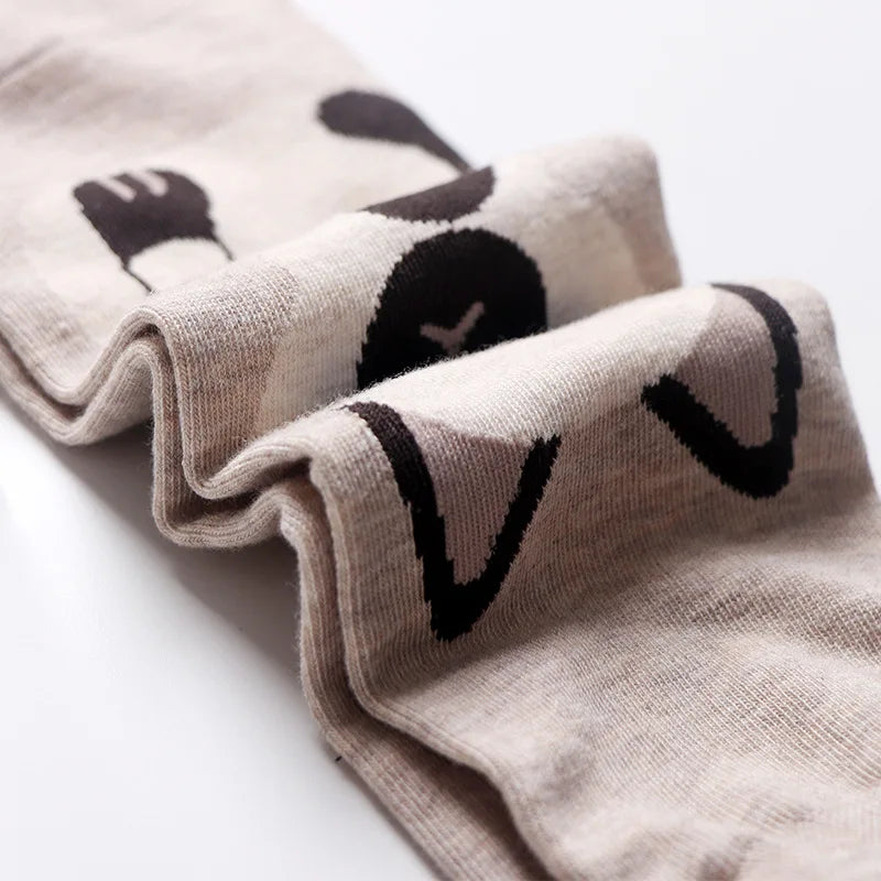 1 Pair Of Cute Animals Funny Socks Kawaii Cats And Dogs Somalia Art White Socks Women Novel Harajuku Funny Animal Cotton Socks