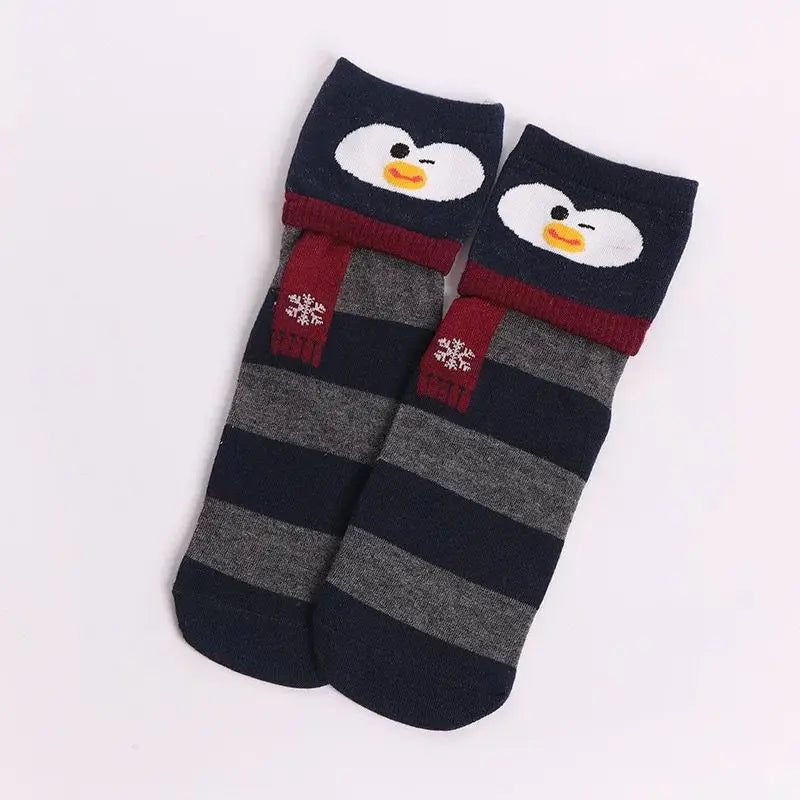 1 Pair Of Cute Animals Funny Socks Kawaii Cats And Dogs Somalia Art White Socks Women Novel Harajuku Funny Animal Cotton Socks