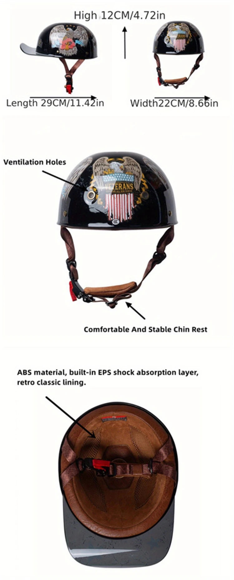 03 New Retro Helmet Half Face Windshield Motorcycle Helmet Men Women Scooter Casco Motorbike Cycling Helmet ABS Material