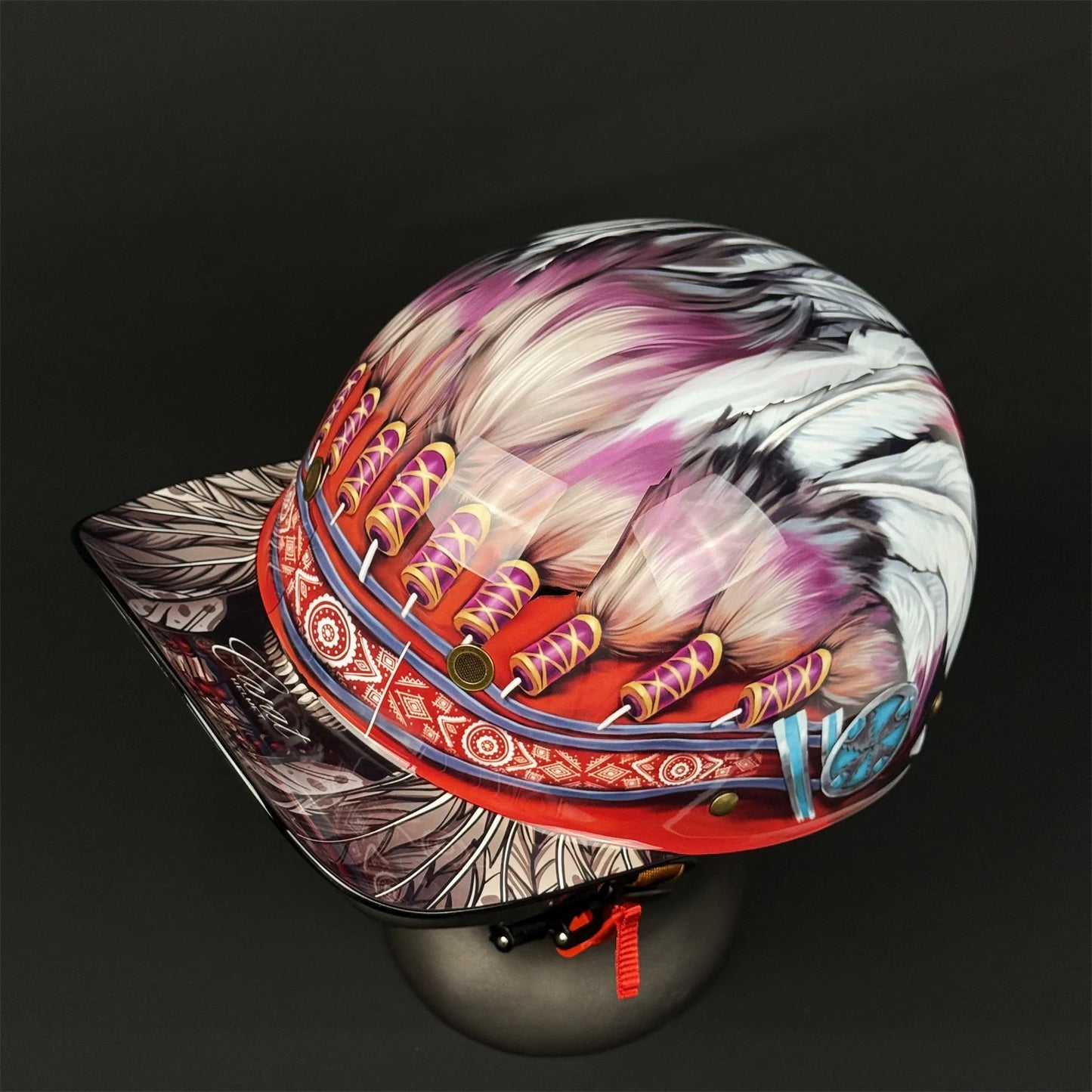 03 New Retro Helmet Half Face Windshield Motorcycle Helmet Men Women Scooter Casco Motorbike Cycling Helmet ABS Material