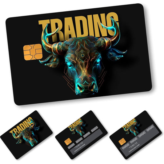 1 set of 4 thickened frosted credit card decorative stickers. Suitable for credit cards, bank cards, bus cards, removable self-adhesive decorative card stickers