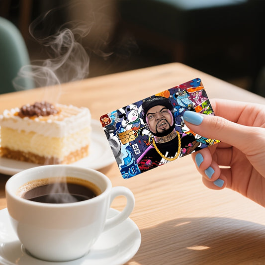 "Hip-hop Rap"Credit Card Sticker used for EBT, transportation, keys, credit cards, debit cards, card skins, protect bank cards, no bubbles, High Quality, suitable for small chip cards