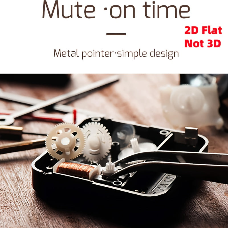 1 Piece Round Wooden Wall Clock, Silent Quartz Movement - Christmas Winter Snowman, Tree and Socks Design - Battery Operated (AA Batteries Not Included), Suitable for Living Room, Bedroom, 2D Flat Surface